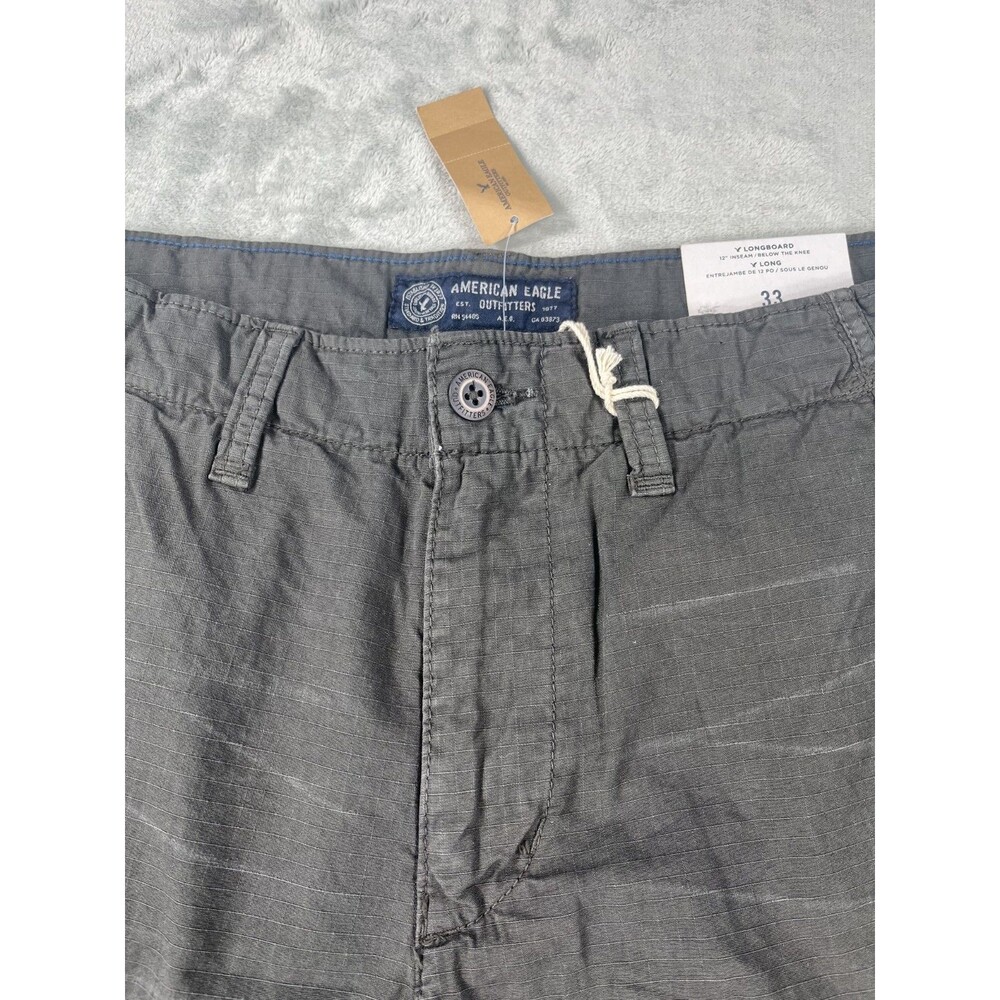 American Eagle Mens 33 Longboard Cargo Shorts Dark Grey NWT - Picture 4 of 8
